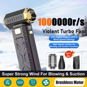 جهاز توربو 2 في 1 – مكنسة كهربائية ومروحة عالية السرعة